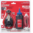Milwaukee 48-22-3993T 100' Aluminum Chalk Reel Kit with 6:1 Retraction and Blue Chalk Refill (1 Kit)