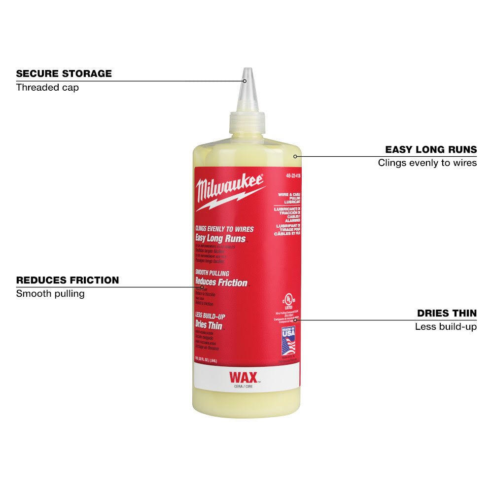 Milwaukee 48-22-4136 Wire & Cable Pulling Wax Lubricant - 2