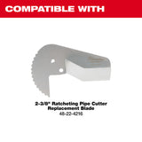 Milwaukee 48-22-4215 2-3/8" Ratcheting Pipe Cutter - 3