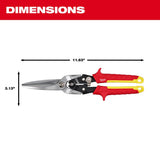 Milwaukee 48-22-4567 Long Cut Aviation Snips - 8