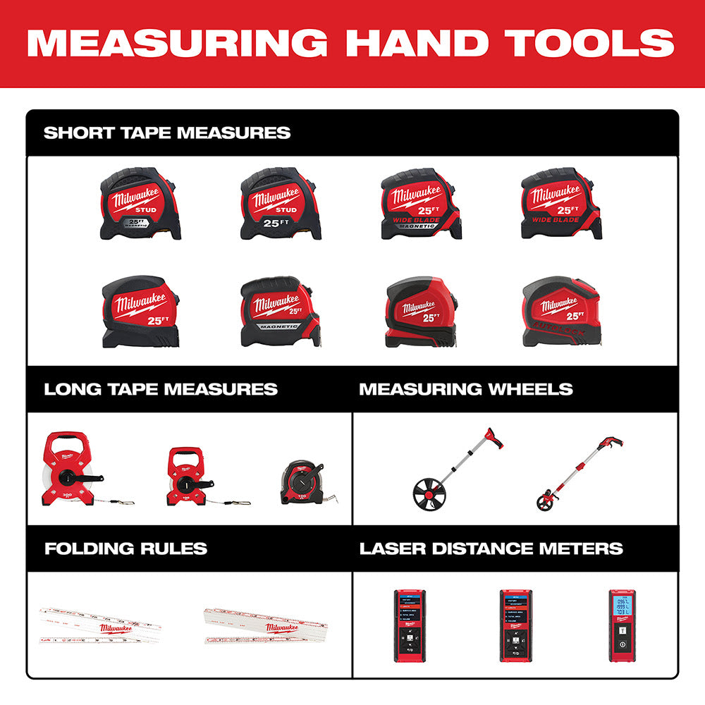 Milwaukee 48-22-5006 6" Measuring Wheel with 1/8" Increment Scale - 6