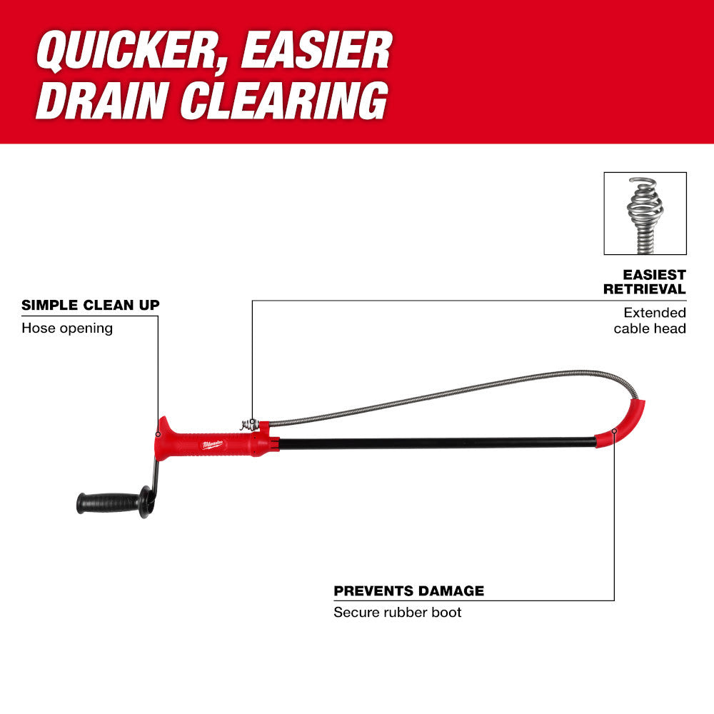 Milwaukee 48-22-5765 3' Toilet Auger - 2