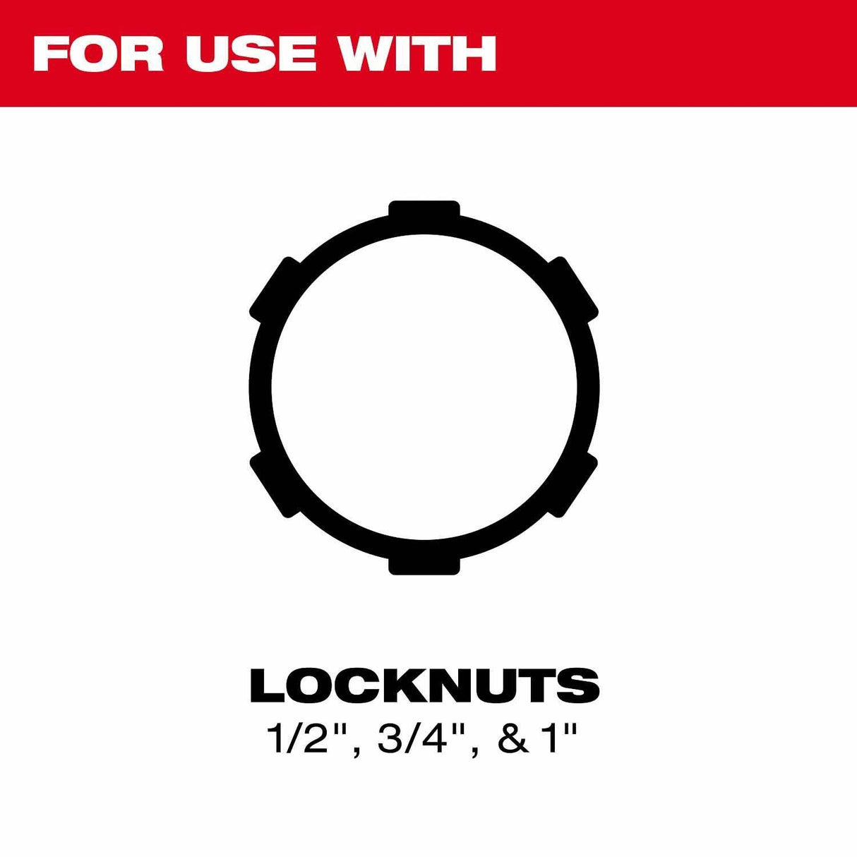 Milwaukee 48-22-6110 3 Pc Locknut Wrench Set for Conduit Locknuts in Panels and Junction Boxes - 4