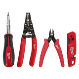 Milwaukee 48-22-6119 Electrician's Tool Kit,11-in-1 Screwdriver,FASTBACK Utility Knife(4 Piece)