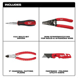 Milwaukee 48-22-6120 Electricians Hand Tool Set for Electrical Work (4 Piece) - 2