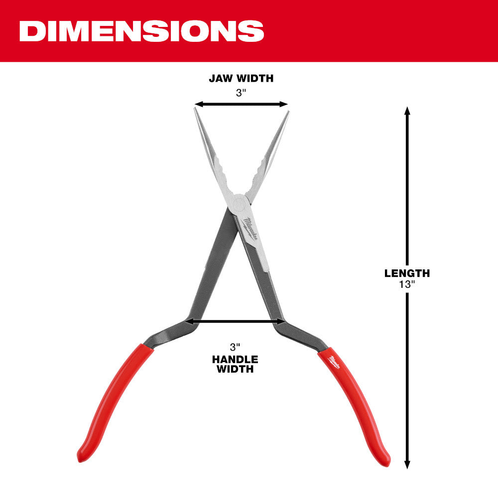 Milwaukee 48-22-6540 13" Long Reach Pliers - Straight Nose - 4