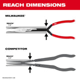 Milwaukee 48-22-6541 13" Long Reach Pliers - 45 Degree Nose - 3