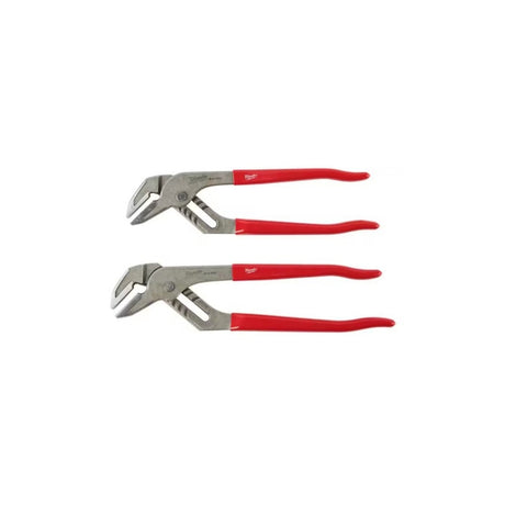 Milwaukee 48-22-6554P Smooth Jaw Pliers Set with Reaming Head and Dipped Grips (2 Pack)