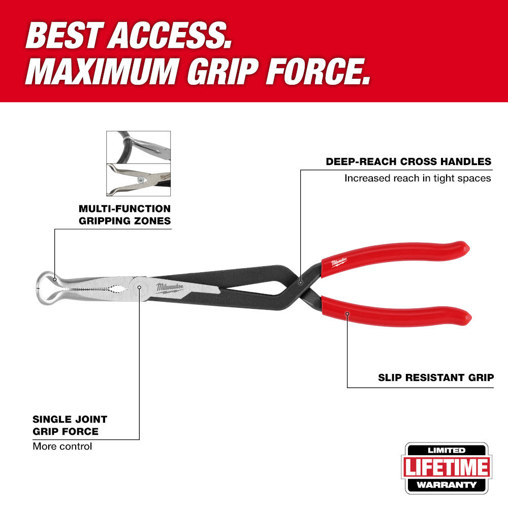 Milwaukee 48-22-6560 13" Long Reach Hose Grip Pliers -5/16" - 2