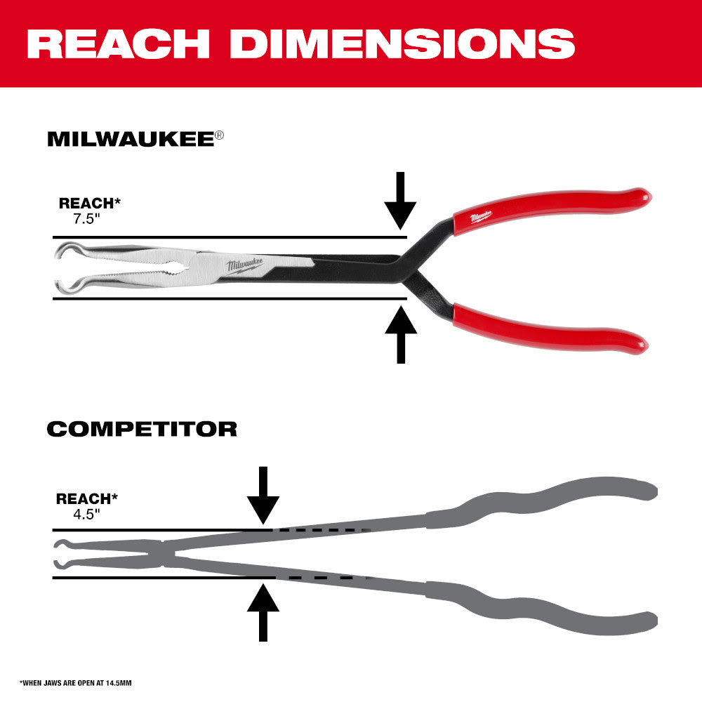 Milwaukee 48-22-6560 13" Long Reach Hose Grip Pliers -5/16" - 3