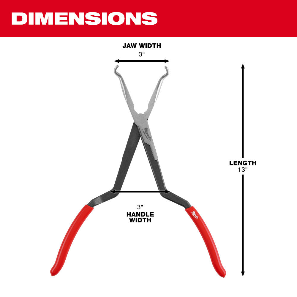 Milwaukee 48-22-6560 13" Long Reach Hose Grip Pliers -5/16" - 4