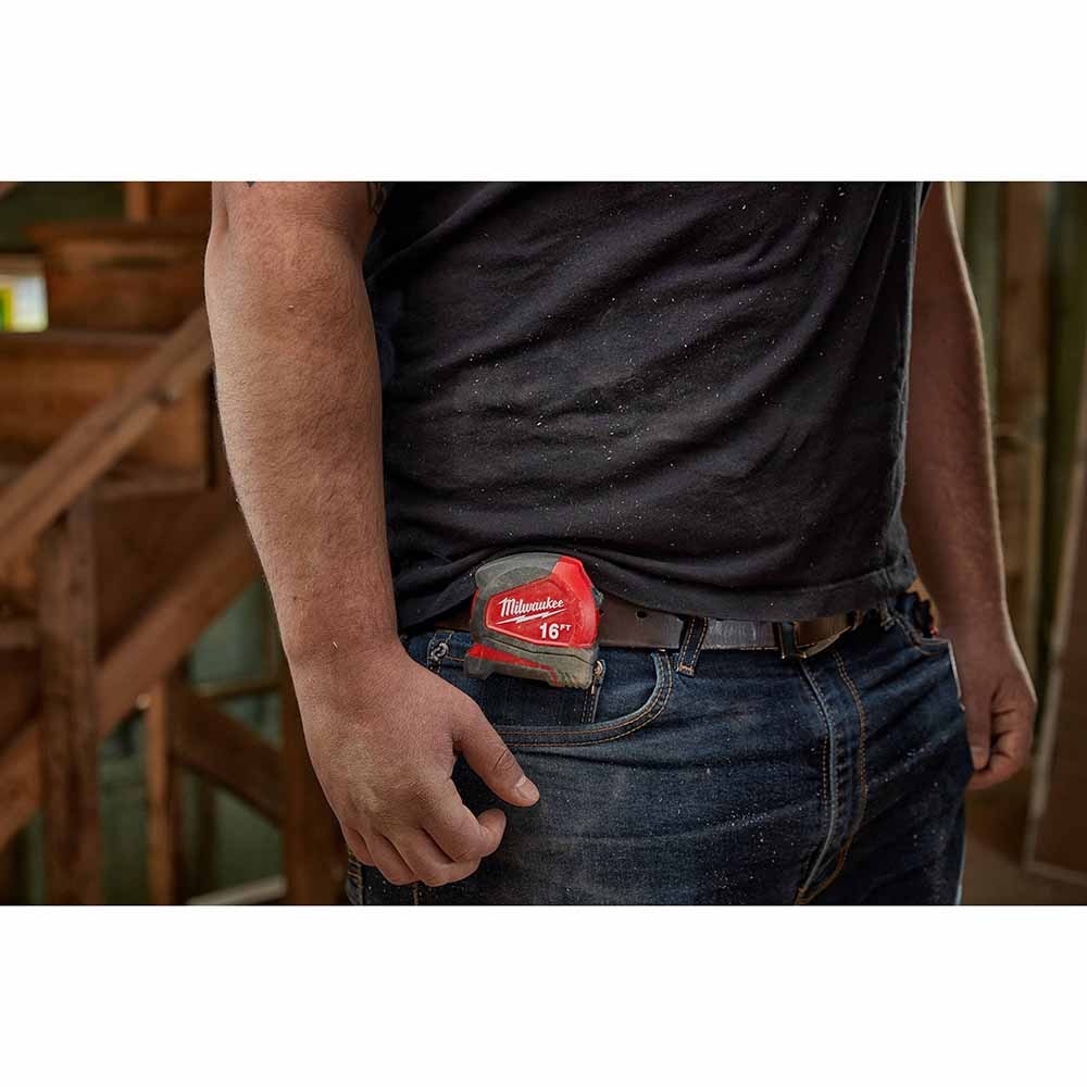 Milwaukee 48-22-6612 12' Compact Tape Measure with Reinforced Frame - 4