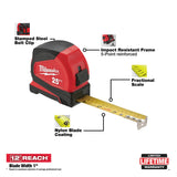 Milwaukee 48-22-6625 25' Compact Tape Measure - 2