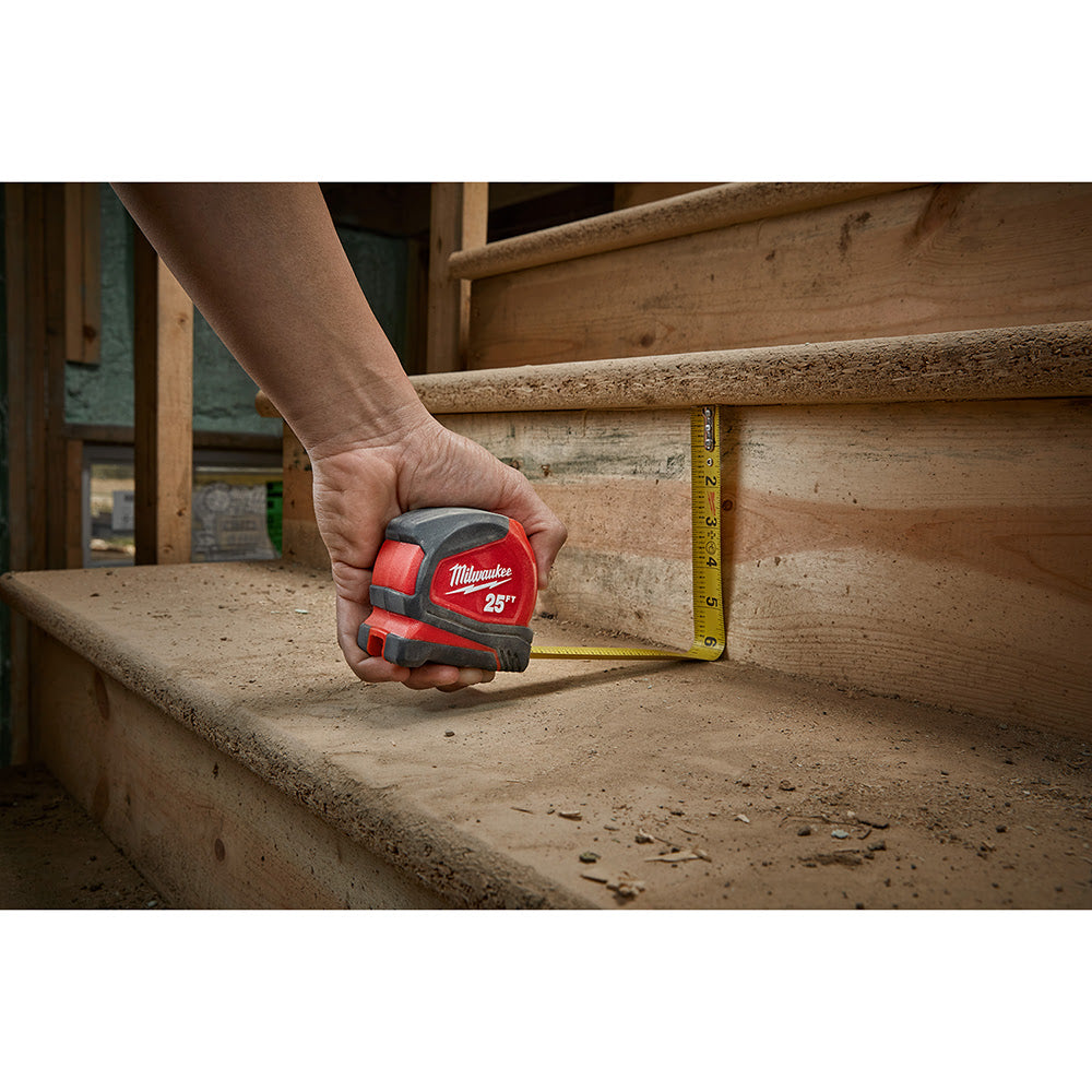 Milwaukee 48-22-6625 25' Compact Tape Measure - 6