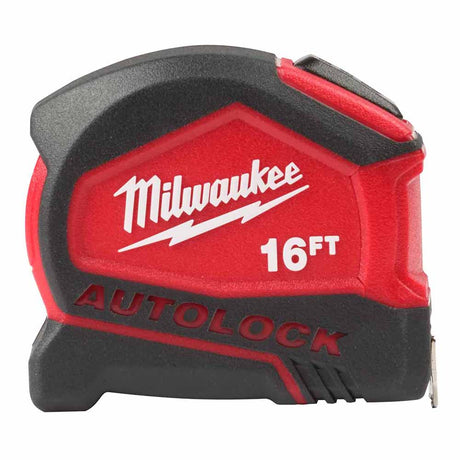 Milwaukee 48-22-6816 16 Ft Compact Nylon Bond Blade Protection Auto Lock Tape