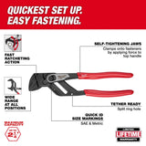 Milwaukee 48-22-6910 10" Pliers Wrench with Parallel Smooth Jaws (1 Each) - 2