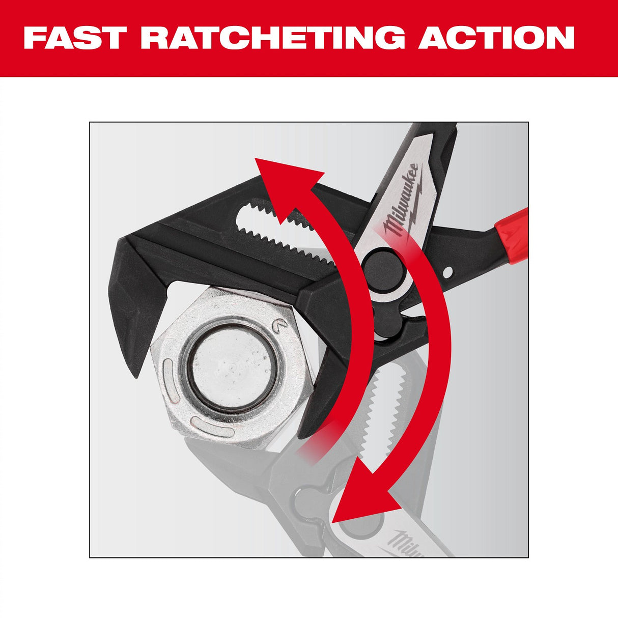 Milwaukee 48-22-6910 10" Pliers Wrench with Parallel Smooth Jaws (1 Each) - 3