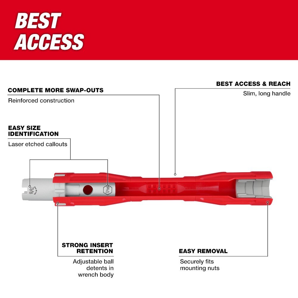 Milwaukee 48-22-7100 Faucet Swap-Out Wrench - 2