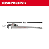 Milwaukee 48-22-7215 14L Aluminum Pipe Wrench with POWERLENGTH Handle - 5