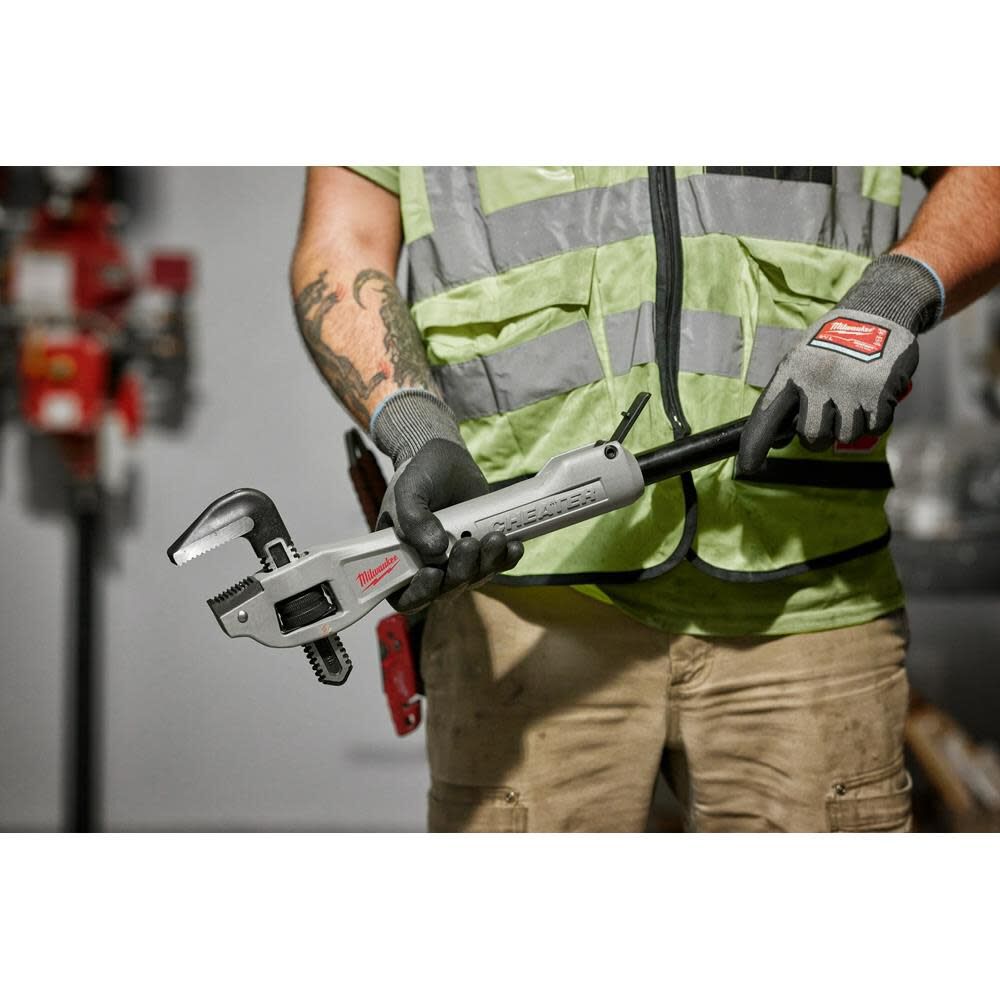 Milwaukee 48-22-7322 CHEATER Aluminum Offset Adaptable Pipe Wrench - 7