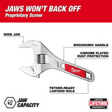 Milwaukee 48-22-7506 6 " Wide Jaw Adjustable Wrench with 1-1/2 " Jaw Capacity - 3