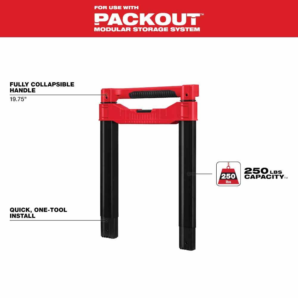 Milwaukee 48-22-8027 Low-Profile Handle for PACKOUT Rolling Tool Box - 3