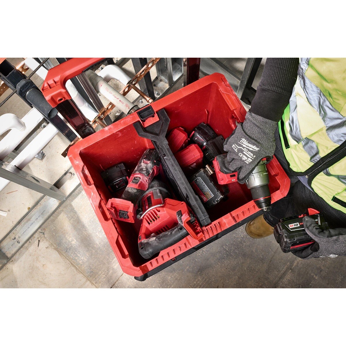 Milwaukee 48-22-8039 PACKOUT XL Crate Divider with Toolbox Attachment Ready Mounting 4" L x 15.25" W x 19" H - 6