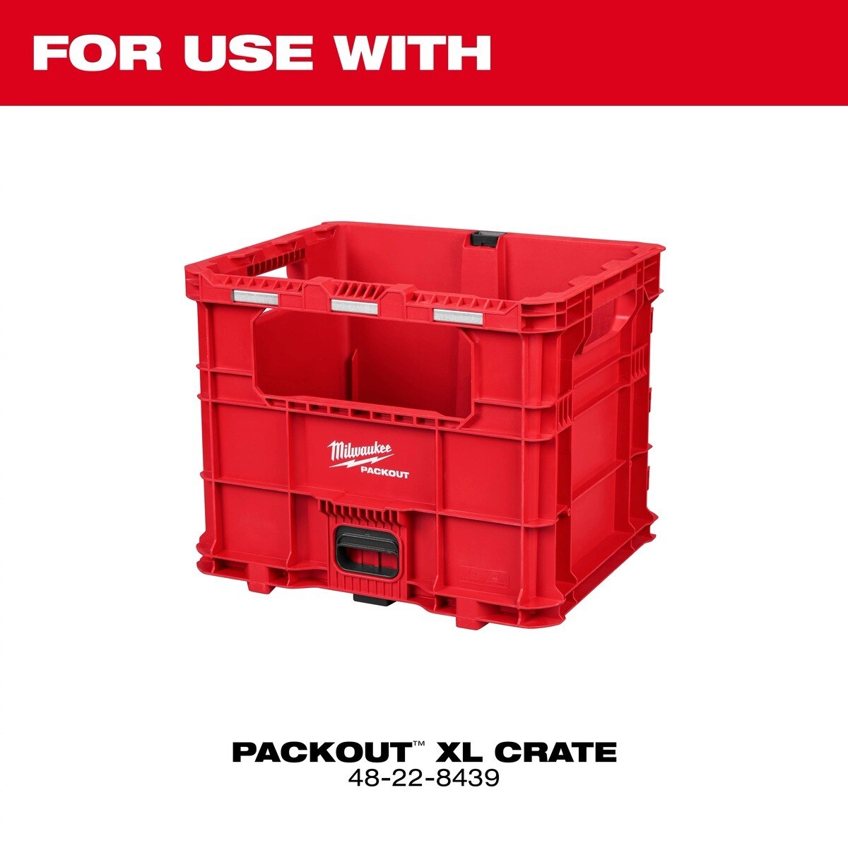 Milwaukee 48-22-8044 PACKOUT XL Crate Wire Pulling Inserts Fits 1/2" EMT Conduit (2 Pack) - 3