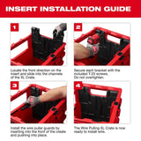 Milwaukee 48-22-8044 PACKOUT XL Crate Wire Pulling Inserts Fits 1/2" EMT Conduit (2 Pack) - 7