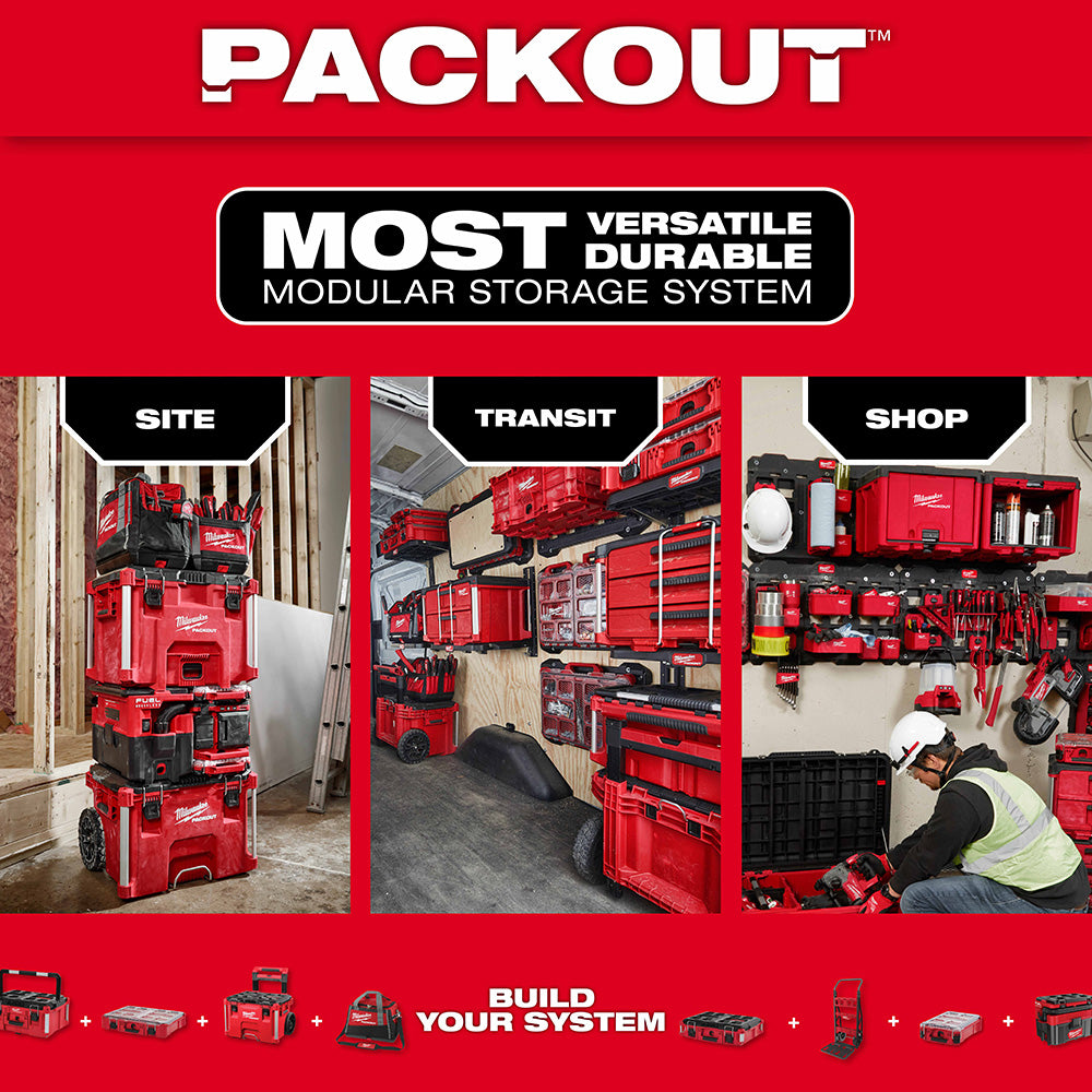 Milwaukee 48-22-8063 2PK PACKOUT Shop Storage Large Bin Set - 4