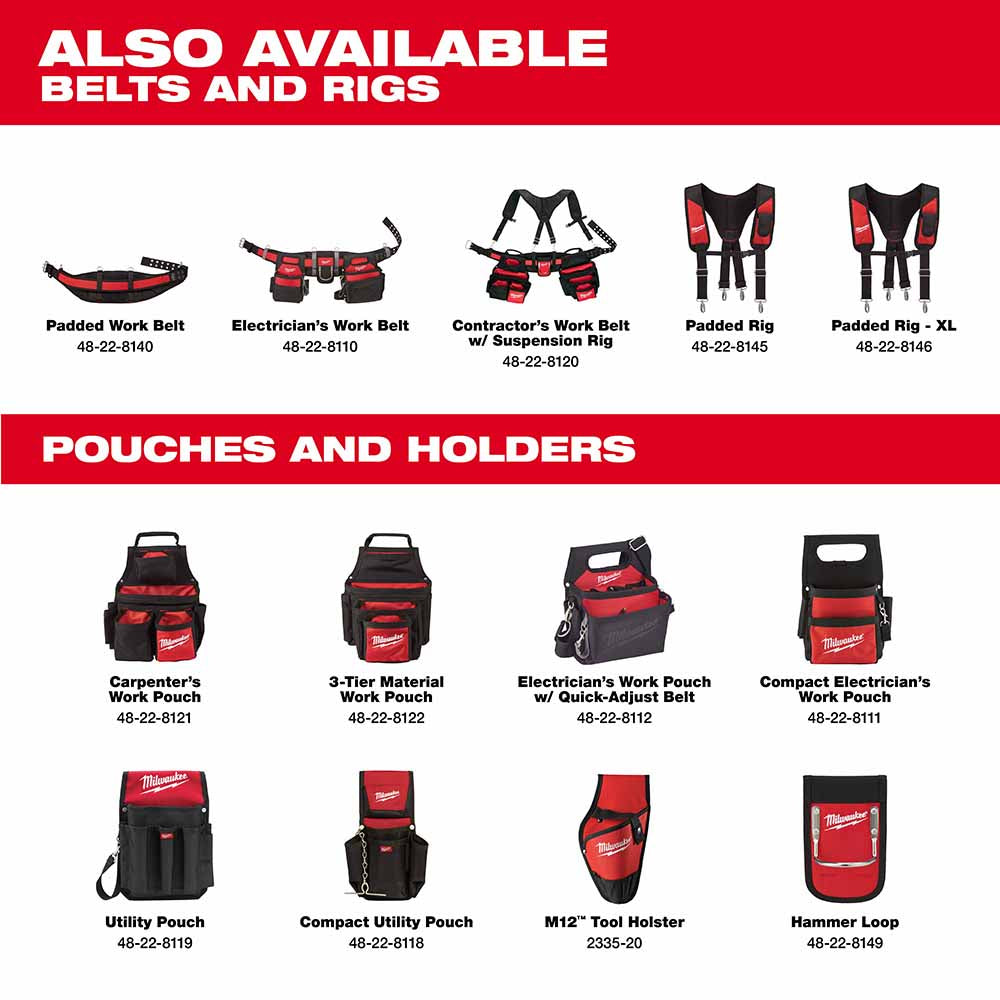 Milwaukee 48-22-8121 Carpenters Pouch - 4