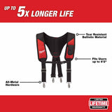 Milwaukee 48-22-8145 Padded Suspension Rig, All Metal Hardware, 1680Denier Ballistic Nylon - 2