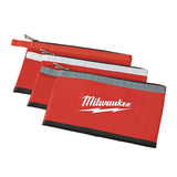 Milwaukee 48-22-8193 3 PK Colored Zippered Pouches