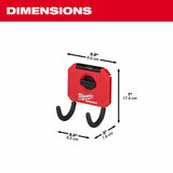 Milwaukee 48-22-8335 PACKOUT Shop Storage 3" Curved Hook - 4