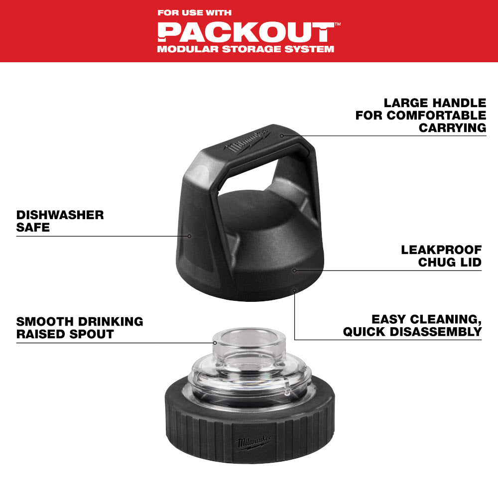 Milwaukee 48-22-8370 Chug Lid for PACKOUT Bottles - 2