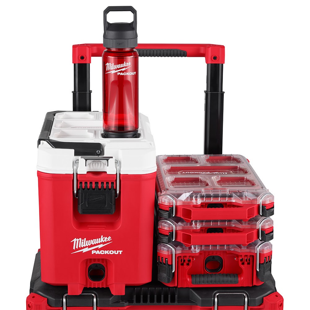 Milwaukee 48-82-8371RX PACKOUT 25oz Bottle with Chug Lid - Red - 4