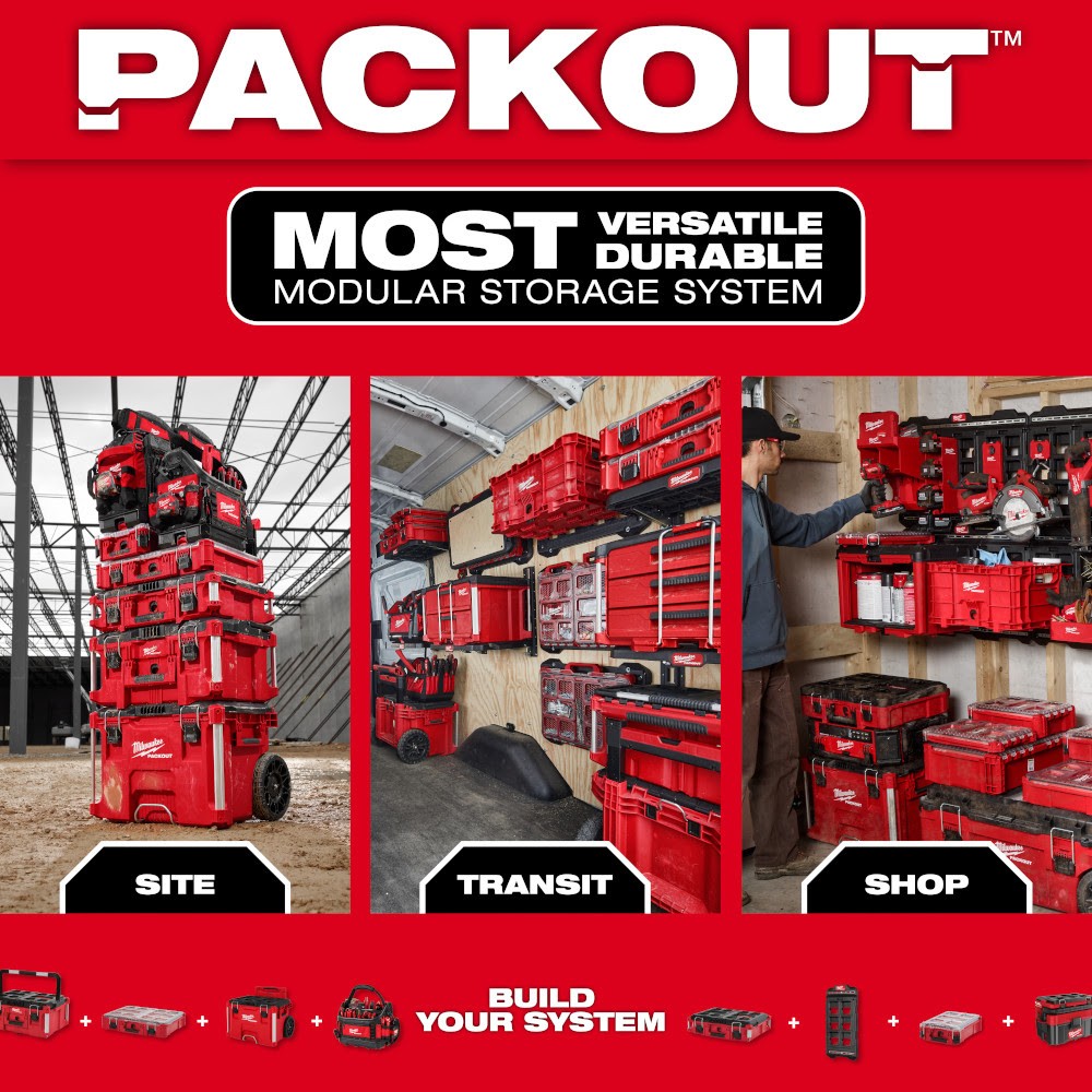 Milwaukee 48-82-8371RX PACKOUT 25oz Bottle with Chug Lid - Red - 9