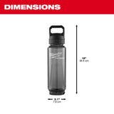 Milwaukee 48-22-8372B PACKOUT 34oz Bottle with Chug Lid - Black - 3