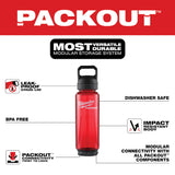 Milwaukee 48-22-8372R PACKOUT 34oz Bottle with Chug Lid - Red - 2