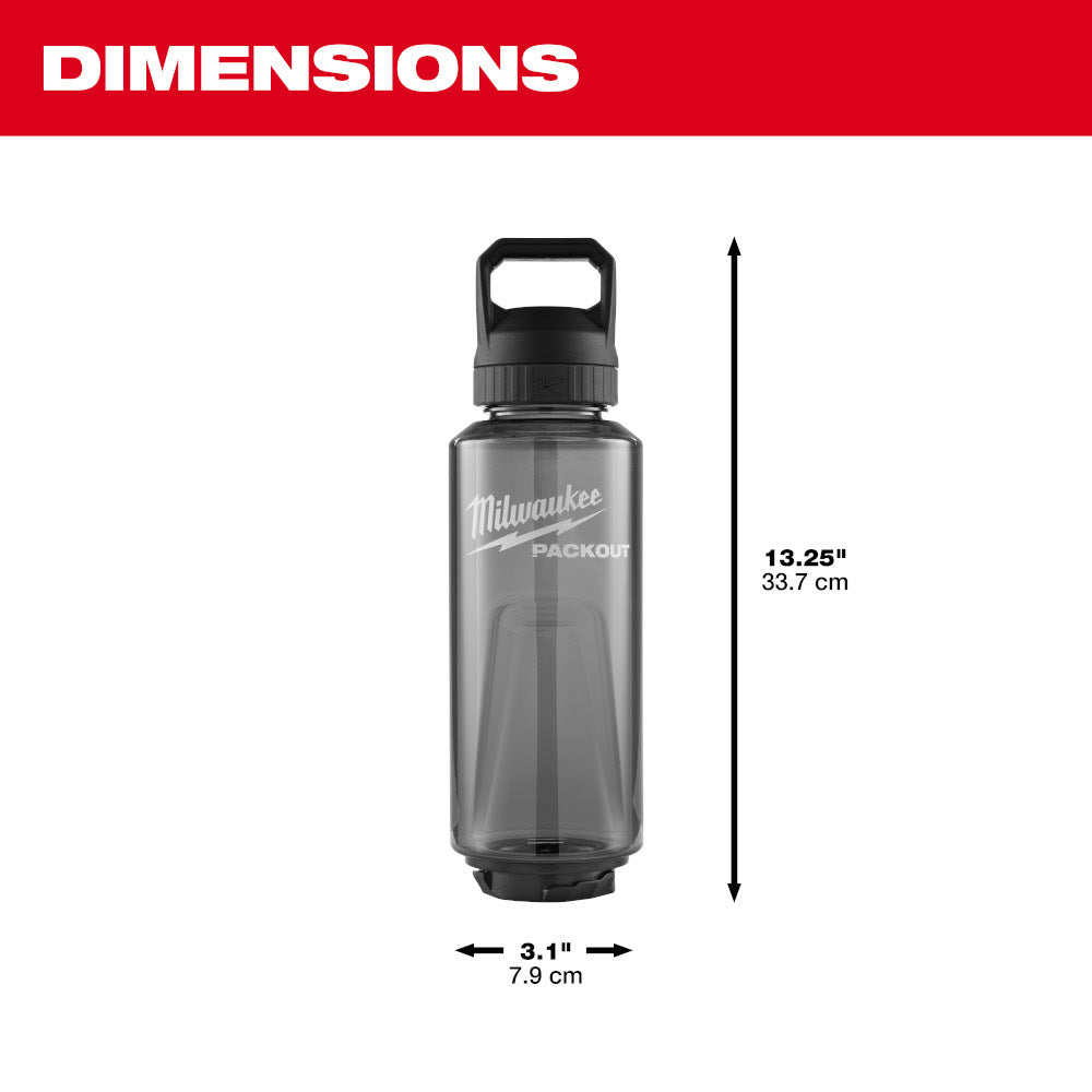 Milwaukee 48-22-8373B PACKOUT 48oz Bottle with Chug Lid - Black - 2