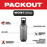 Milwaukee 48-22-8373B PACKOUT 48oz Bottle with Chug Lid - Black - 3