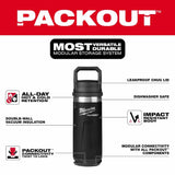 Milwaukee 48-22-8382B PACKOUT 18oz Insulated Bottle with Chug Lid - Black - 2