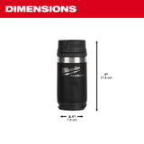 Milwaukee 48-22-8391B PACKOUT 12oz Insulated Bottle with Sip Lid - 3
