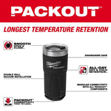Milwaukee 48-22-8392B PACKOUT 20oz Tumbler - Black - 2