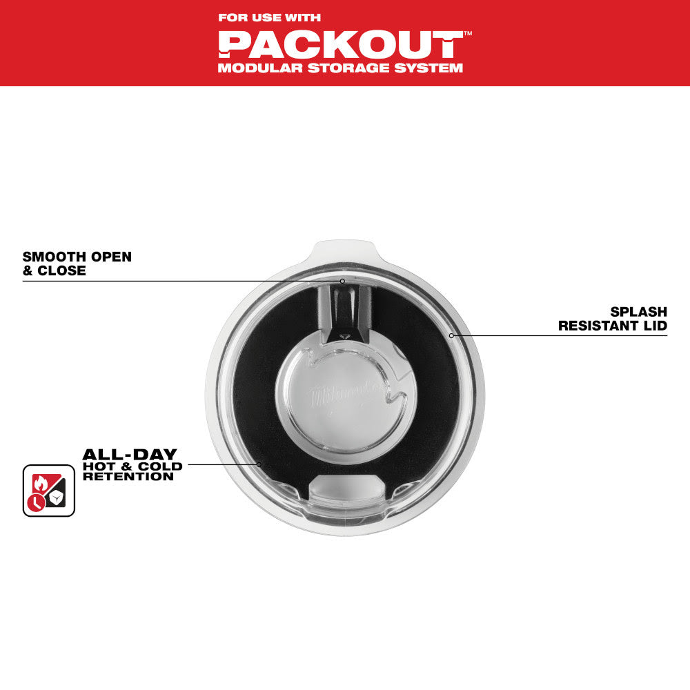 Milwaukee 48-22-8392L PACKOUT 20oz Tumbler Lid - 3