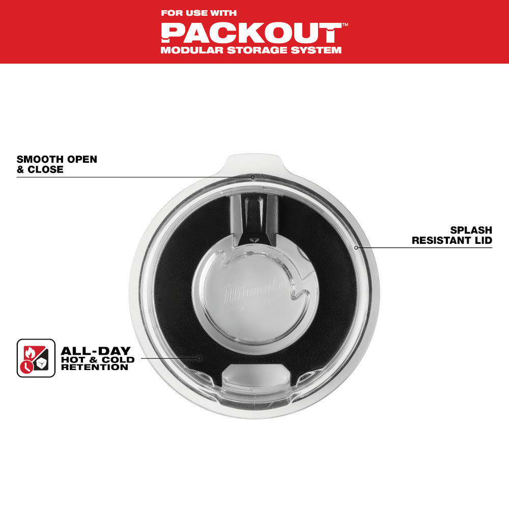 Milwaukee 48-22-8393L PACKOUT 30oz Tumbler Lid - 3