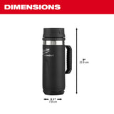 Milwaukee 48-22-8394B PACKOUT 18oz Insulated Mug with Sip Lid - 3