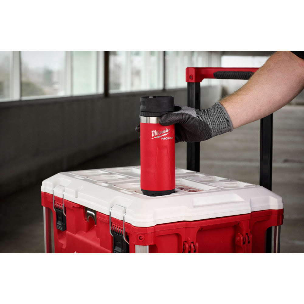 Milwaukee 48-22-8395R PACKOUT 18oz Insulated Bottle with Sip Lid - 4