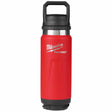 Milwaukee 48-22-8396R PACKOUT 24oz Insulated Bottle with Chug Lid - Red