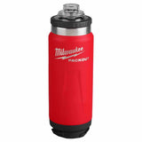 Milwaukee 48-22-8396R PACKOUT 24oz Insulated Bottle with Chug Lid - Red - 4